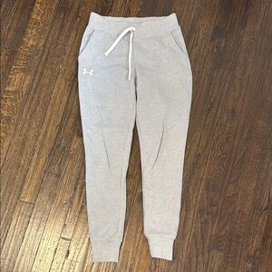 Under Armour Youth Large Girls Gray Sweatpants